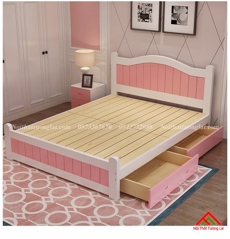 Giường ngủ trẻ em dành riêng cho bé gái GB6811 3