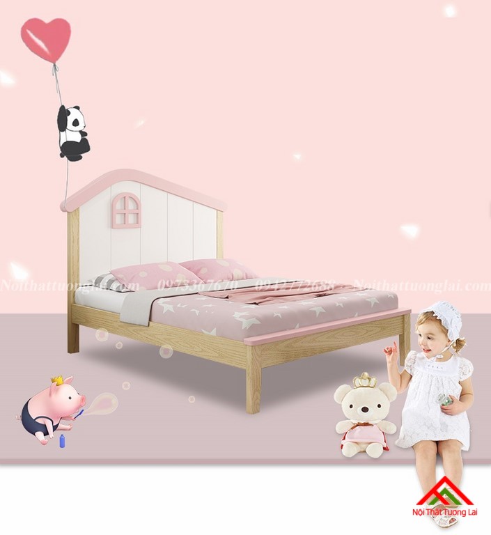 Giường ngủ trẻ em cho bé gái GB6806 2