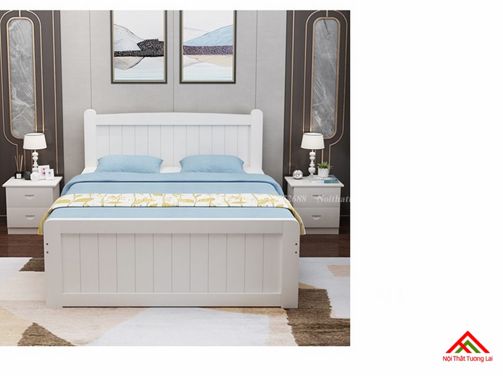 Giường ngủ trẻ em gỗ tự nhiên GB6802 6