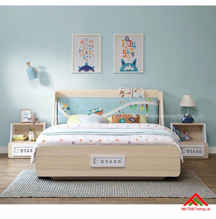 Giường ngủ trẻ em gỗ công nghiệp GB6801
