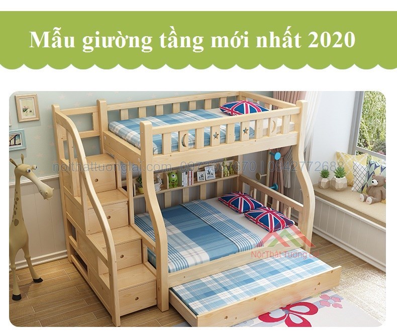 Giường hai tầng gỗ trẻ em GT6830
