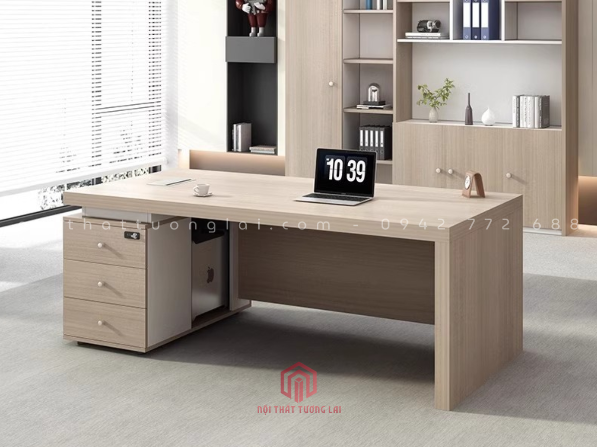 Mẫu bàn giám đốc hiện đại gỗ công nghiệp BGD6810