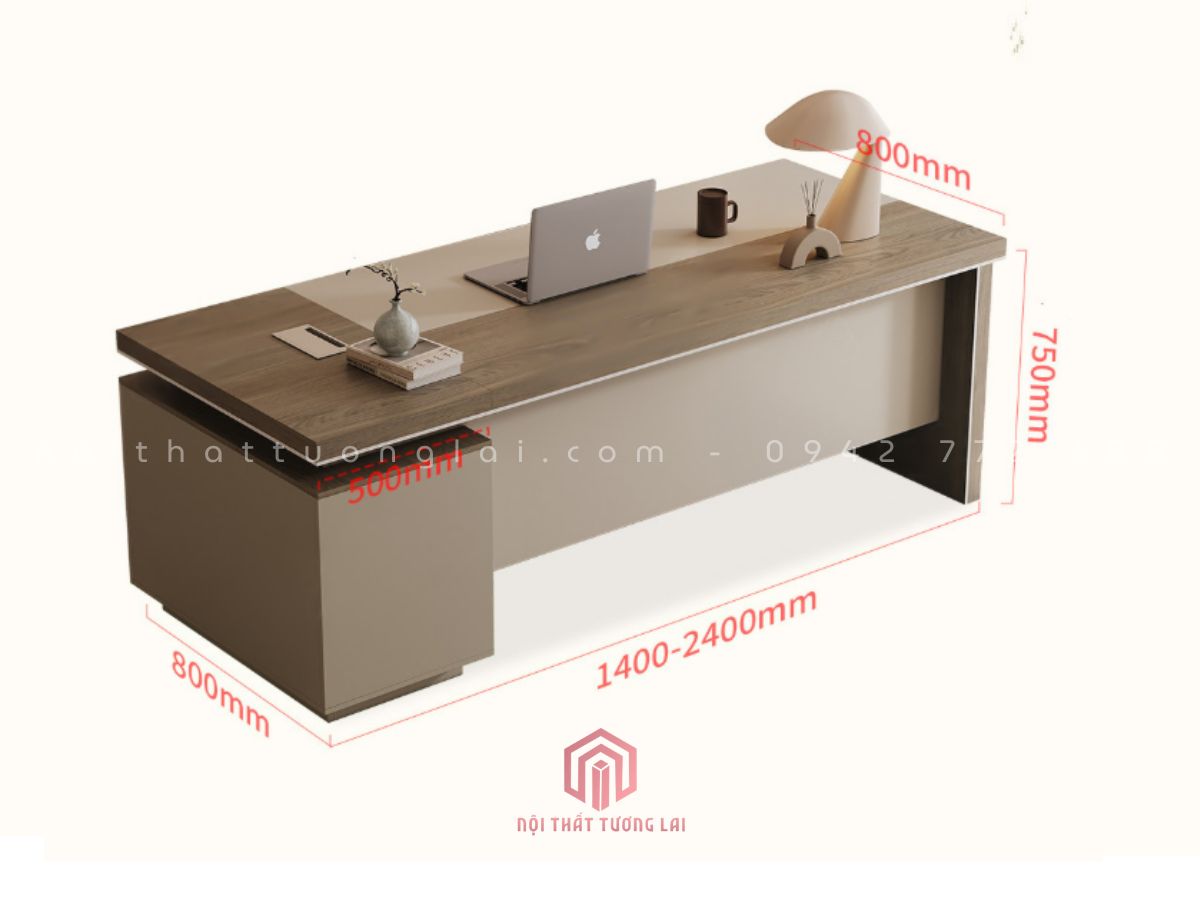 Mẫu bàn giám đốc hiện đại gỗ công nghiệp cao cấp 2026 BGD6811