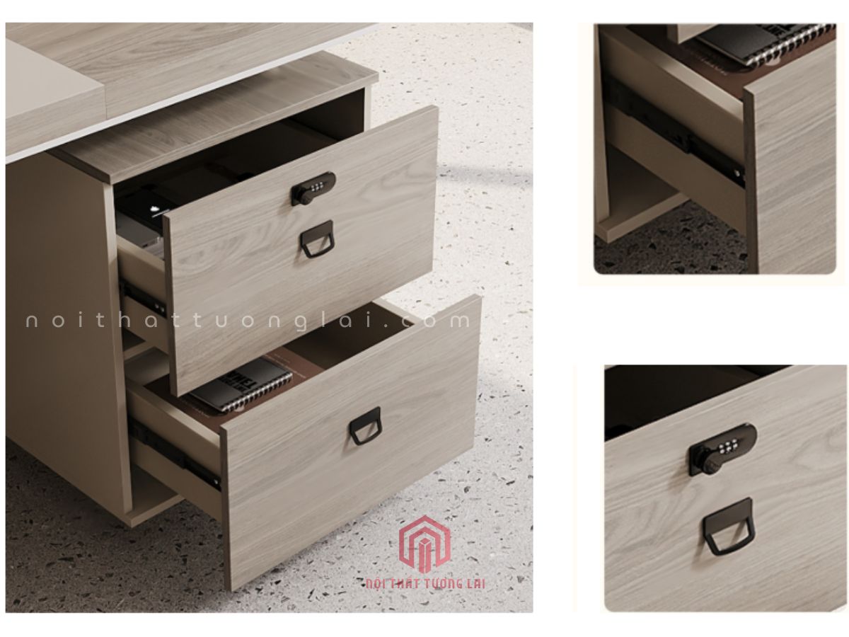 Mẫu bàn giám đốc hiện đại gỗ công nghiệp cao cấp 2026 BGD6811