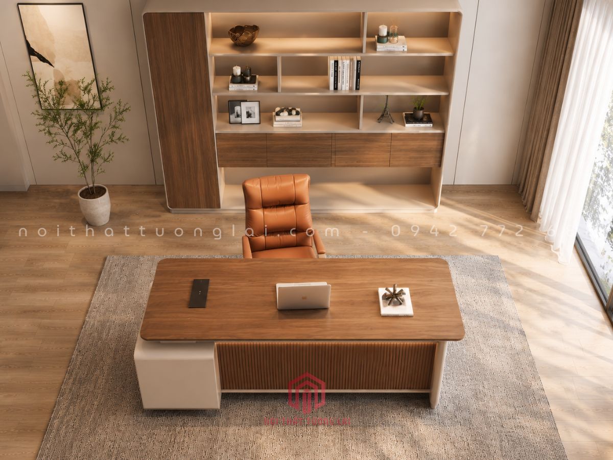 Bàn giám đốc đẹp cao cấp mẫu mới 2026 BGD6812