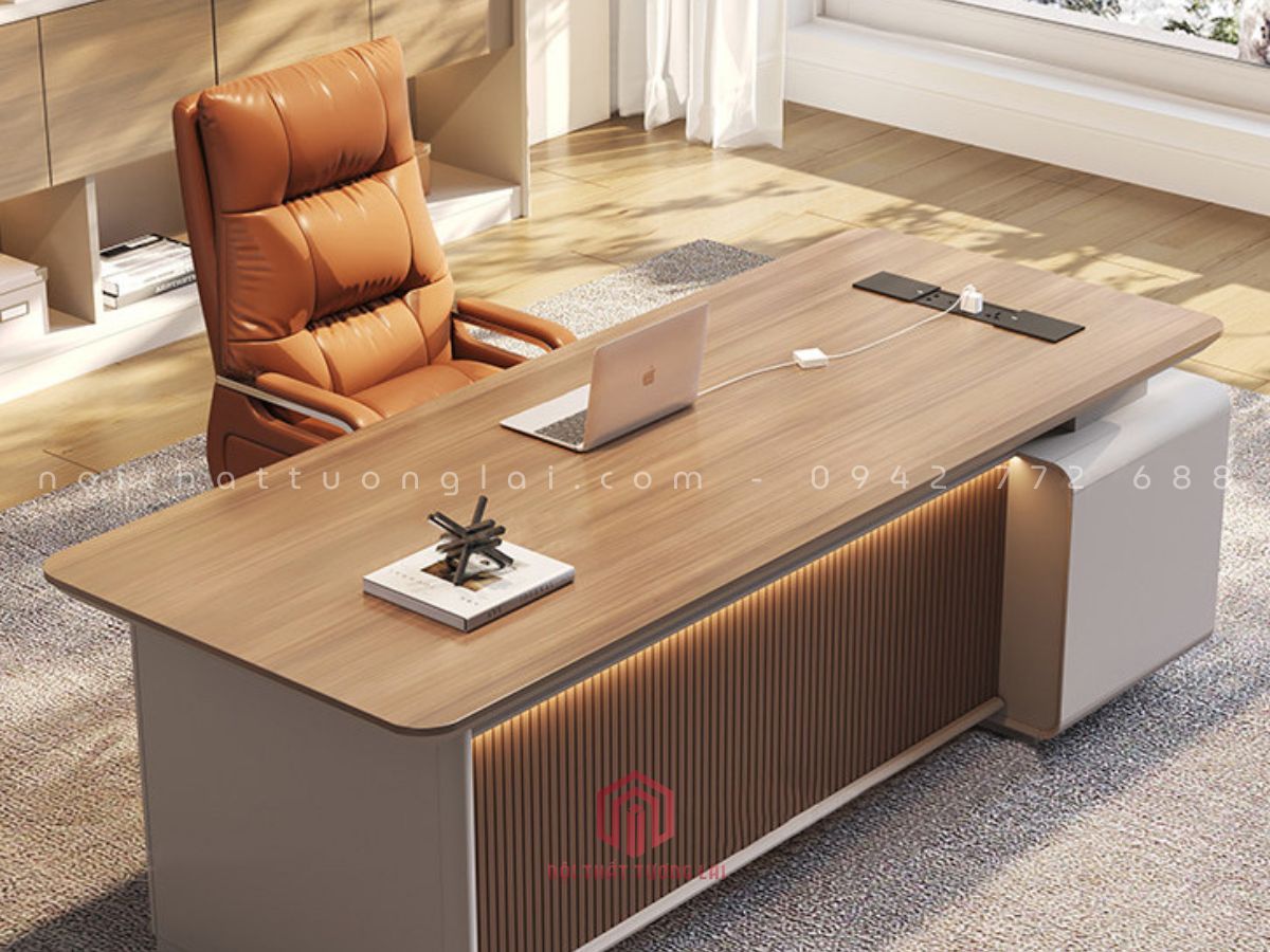 Bàn giám đốc đẹp cao cấp mẫu mới 2026 BGD6812