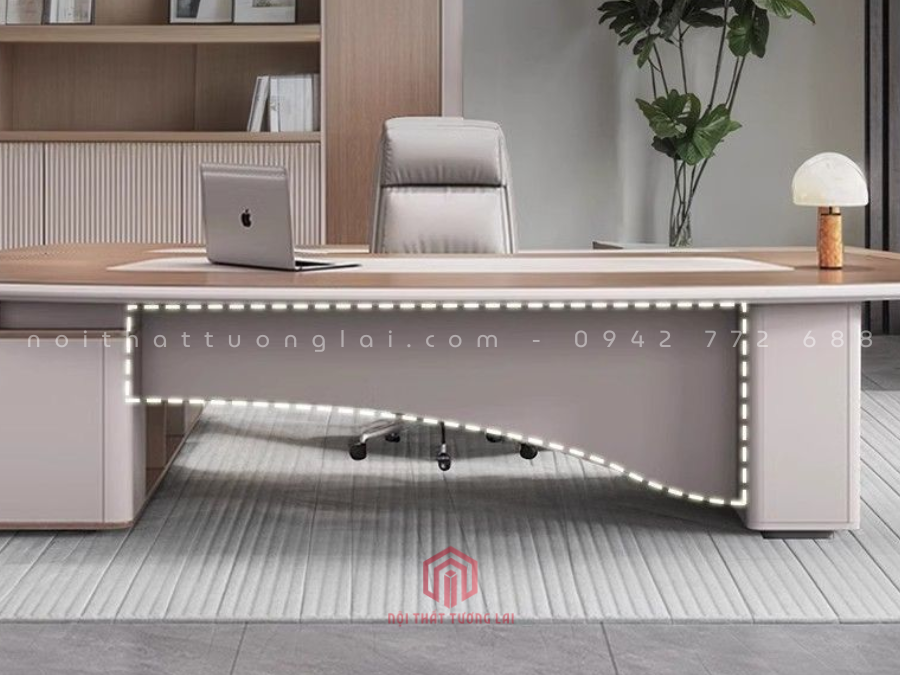 Bàn làm việc giám đốc hiện đại chữ L BGD6815