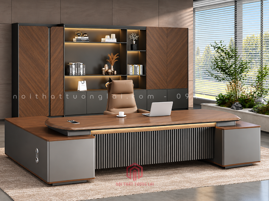 Bàn Giám Đốc Cao Cấp mẫu mới mang thiết kế sang trọng BGD6820