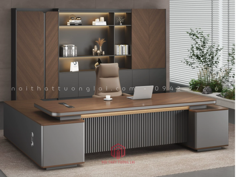 Bàn Giám Đốc Cao Cấp mẫu mới mang thiết kế sang trọng BGD6820