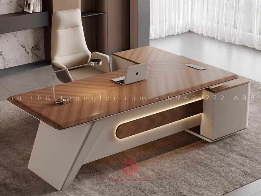 Bàn làm việc giám đốc phong cách hiện đại, cao cấp BGD6824