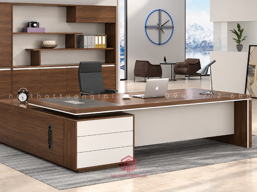 Mẫu bàn giám đốc giá rẻ đẹp đơn giản BGD6825