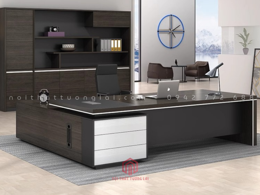 Mẫu bàn giám đốc giá rẻ đẹp đơn giản BGD6825