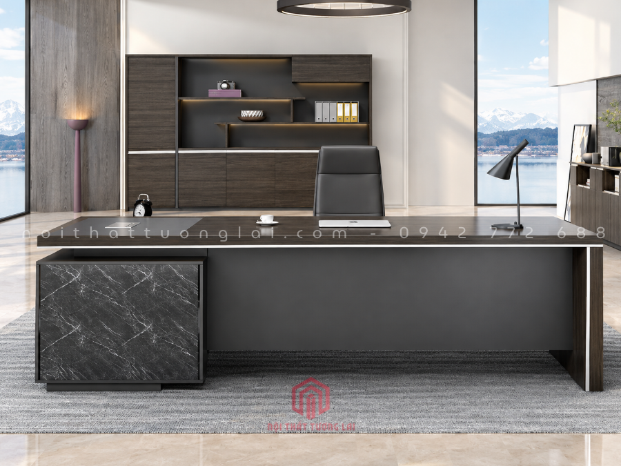 Mẫu bàn giám đốc giá rẻ đẹp đơn giản BGD6825