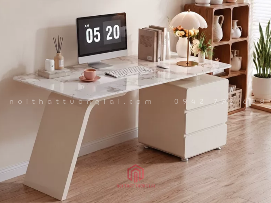 Mẫu bàn giám đốc nữ đẹp, trang nhã, sang trọng BGD6829