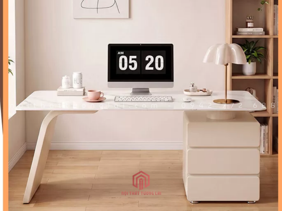 Mẫu bàn giám đốc nữ đẹp, trang nhã, sang trọng BGD6829