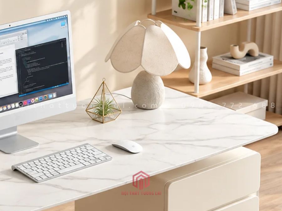Mẫu bàn giám đốc nữ đẹp, trang nhã, sang trọng BGD6829