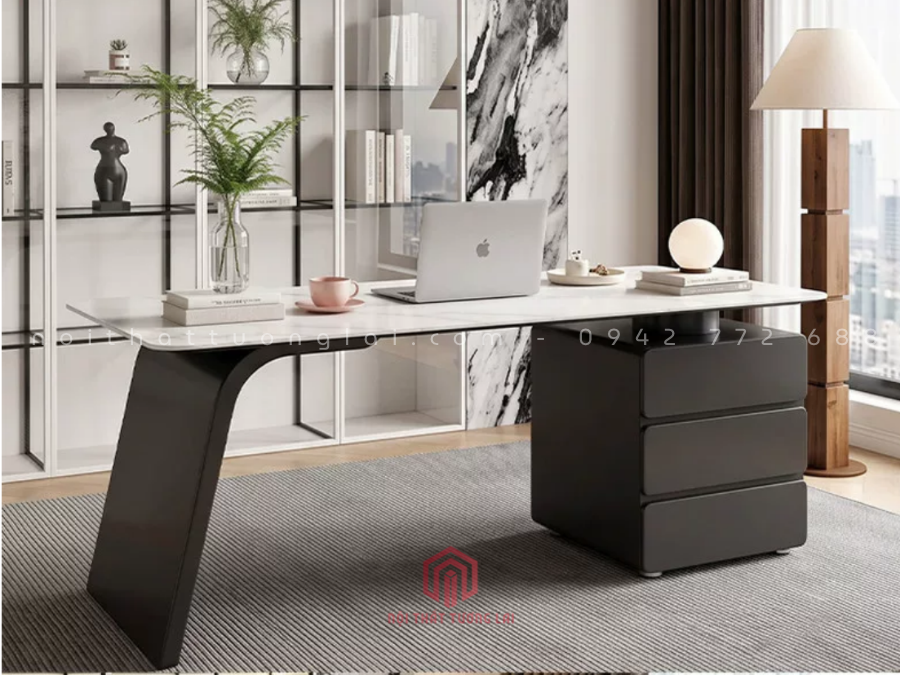 Mẫu bàn giám đốc nữ đẹp, trang nhã, sang trọng BGD6829