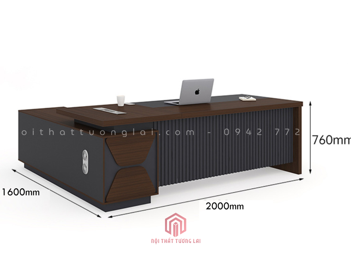 Bàn Giám Đốc Mẫu Mới Cao Cấp 2026 BGD6809 – Thiết Kế Sang Trọng, Đẳng Cấp Lãnh Đạo