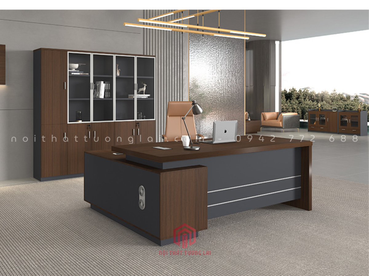Bàn Giám Đốc Mẫu Mới Cao Cấp 2026 BGD6809 – Thiết Kế Sang Trọng, Đẳng Cấp Lãnh Đạo