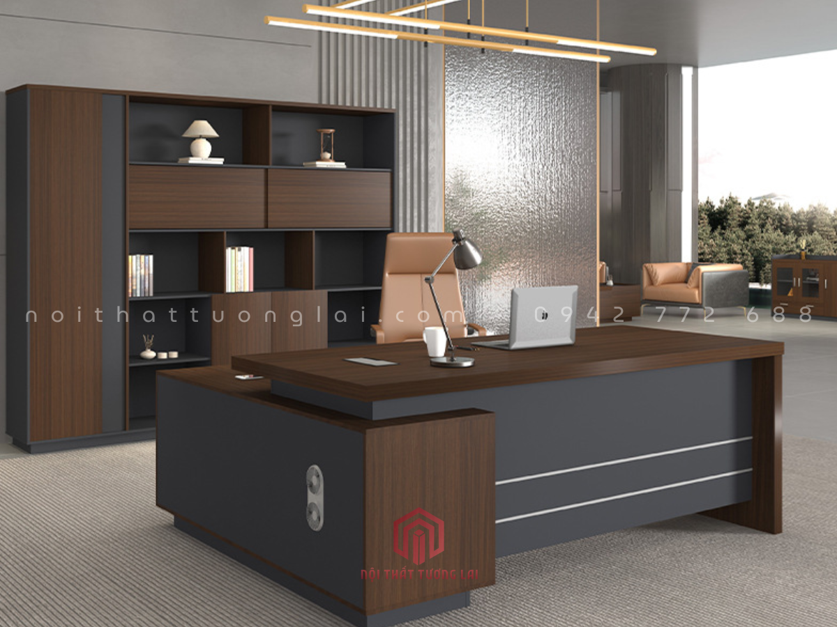 Bàn Giám Đốc Mẫu Mới Cao Cấp 2026 BGD6809 – Thiết Kế Sang Trọng, Đẳng Cấp Lãnh Đạo