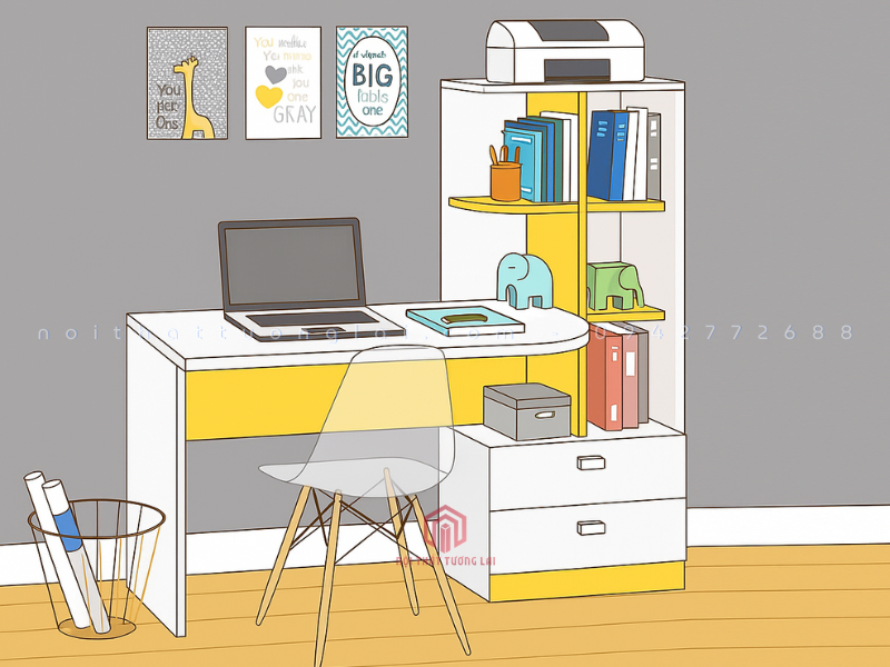 Bàn học sinh thiết kế hiện đại BH6838