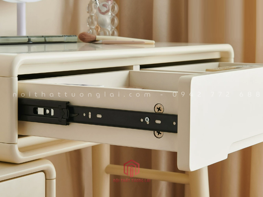 Bàn phấn trang điểm chân gỗ sồi cao cấp BP6823