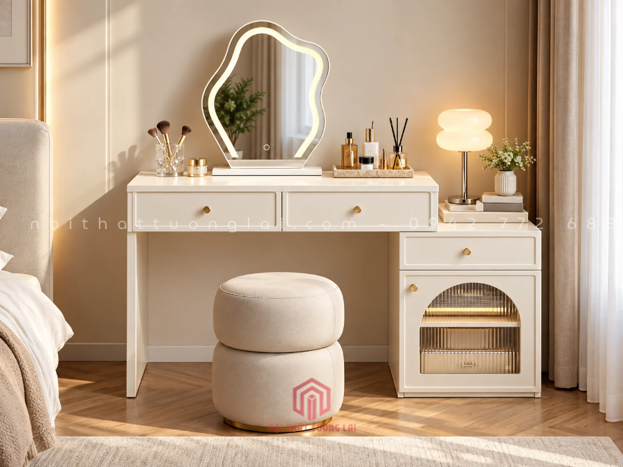 Bàn trang điểm đơn giản hiện đại kèm gương BP6823