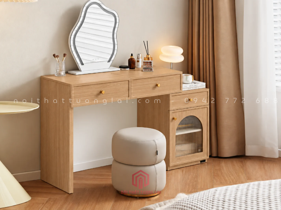 Bàn trang điểm đơn giản hiện đại kèm gương BP6823