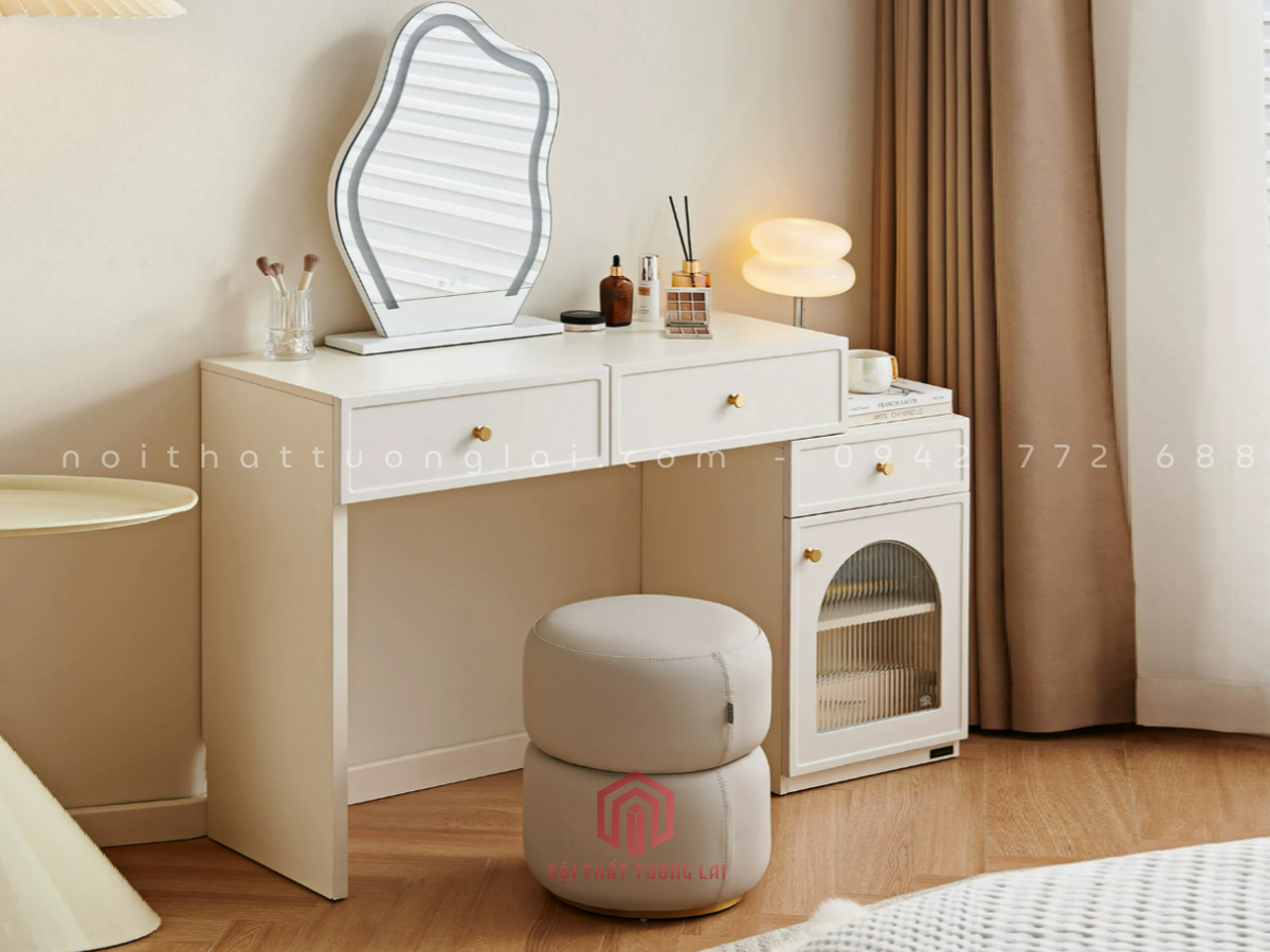 Bàn trang điểm đơn giản hiện đại kèm gương BP6823