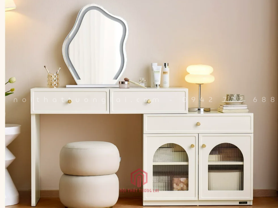 Bàn trang điểm đơn giản hiện đại kèm gương BP6823