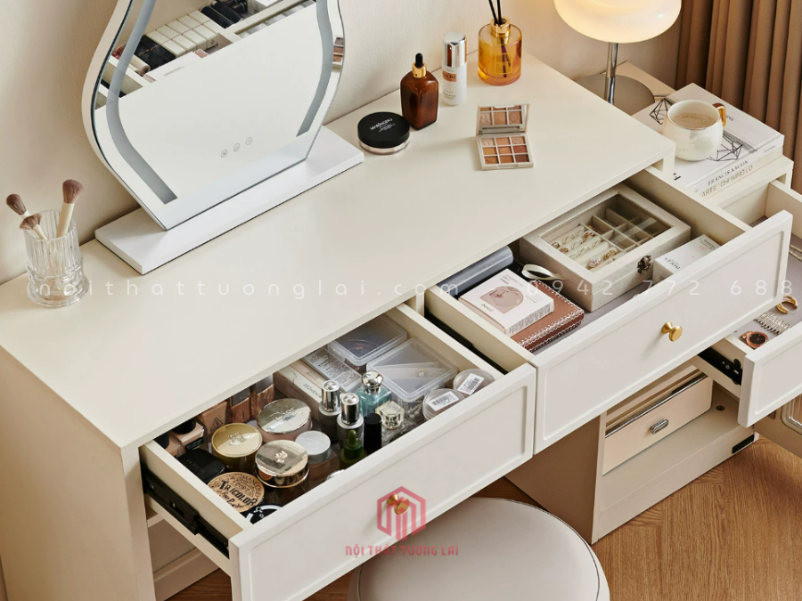 Bàn trang điểm đơn giản hiện đại kèm gương BP6823