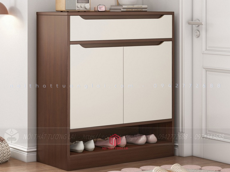 Tủ giày cánh mở có ngăn kéo TG6846