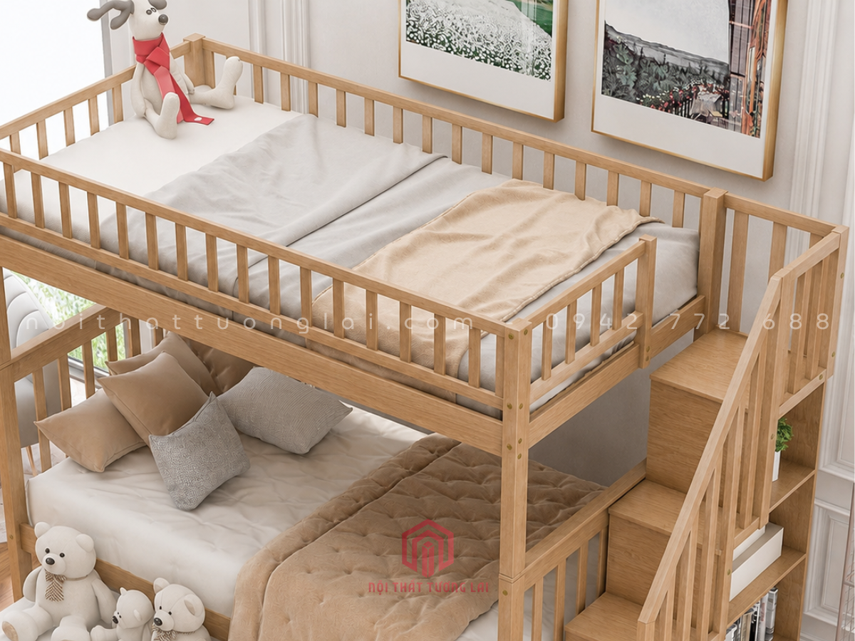 Giường 3 Tầng Trẻ Em Cho Bé Trai, Bé Gái GT6872
