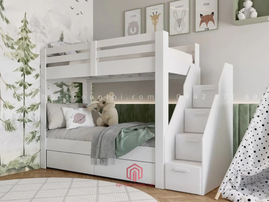giường 2 tầng cho bé trai và gái GT6877 tại Hà Nội