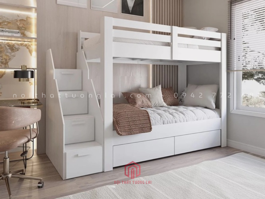 giường 2 tầng cho bé trai và gái GT6877 tại Hà Nội