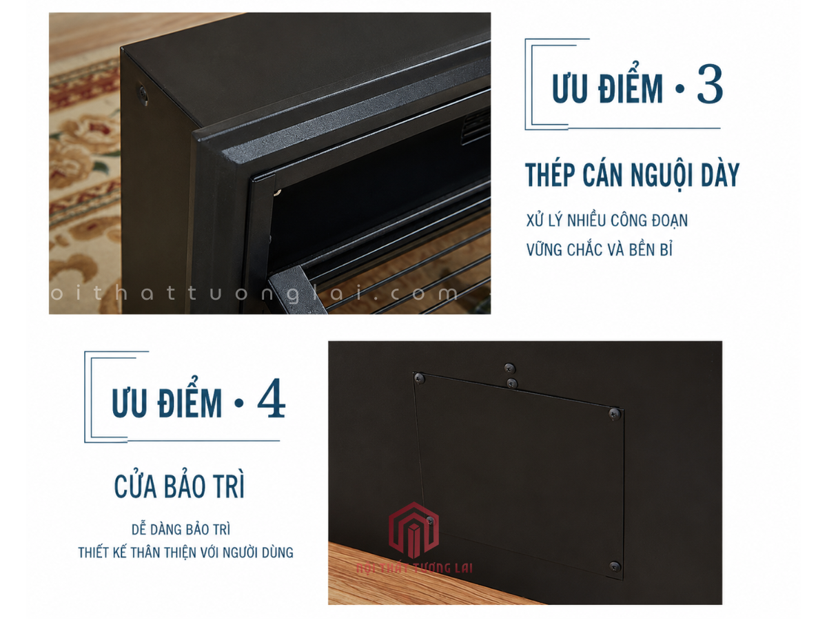Lò Sưởi Trang Trí 3D Hiện Đại 70cm Có Tỏa Nhiệt LS3D6802