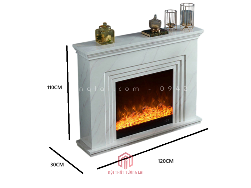 Lò Sưởi Trang Trí Hiện Đại Đơn Giản Giả Đá LSH6805