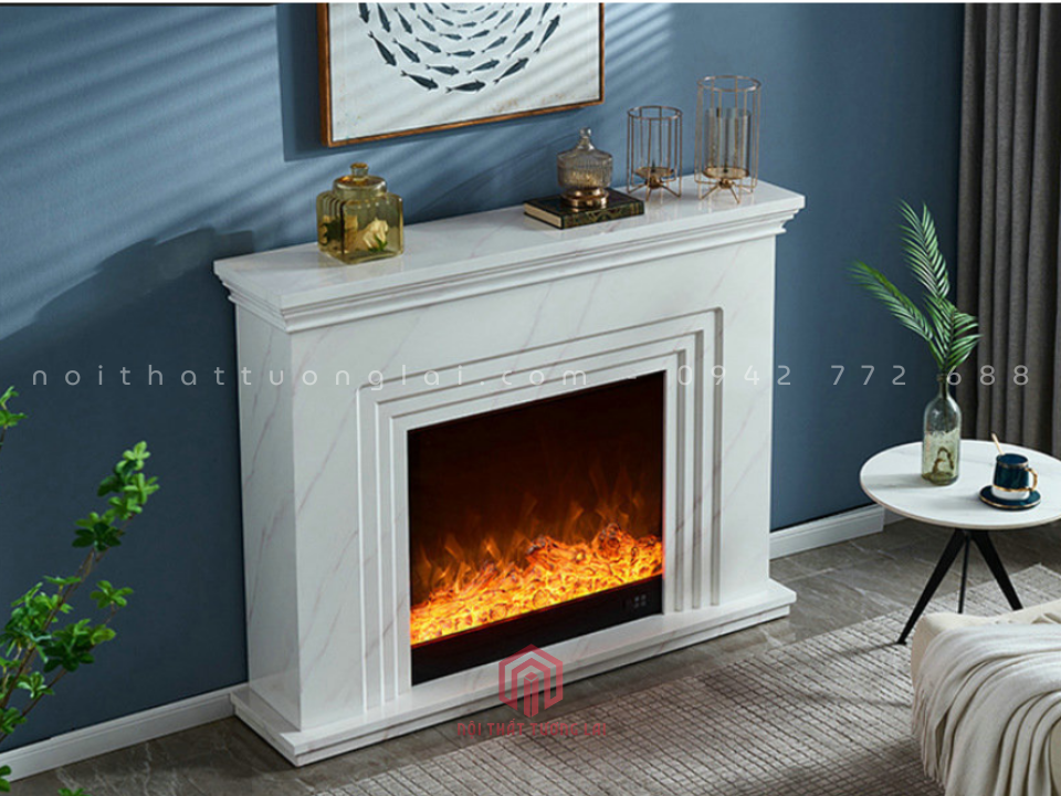 Lò Sưởi Trang Trí Hiện Đại Đơn Giản Giả Đá LSH6805