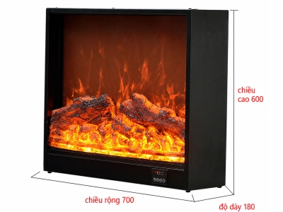 Lò Sưởi Trang Trí 3D Hiện Đại  70cm Không Tỏa Nhiệt LS3D6801