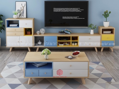 Bàn trà chân gỗ sồi đa năng BN6802