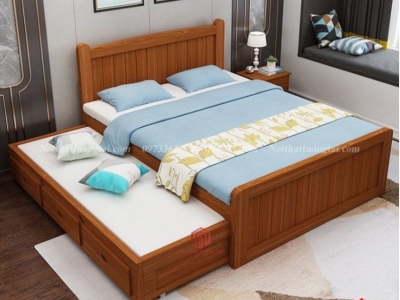 Giường ngủ trẻ em gỗ tự nhiên GB6802