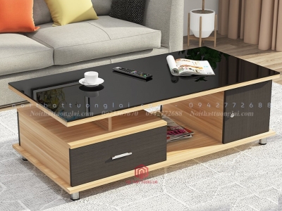 Bàn trà sofa mặt kính cường lực cao cấp BN6807