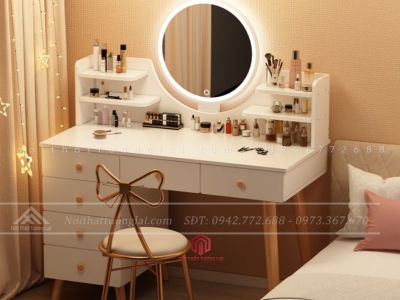 Bàn trang điểm kèm ghế cao cấp Bàn phấn hiện đại sang trọng BP6808