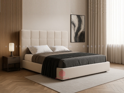 Mẫu giường ngủ hiện đại sang trọng và êm ái GDN6801