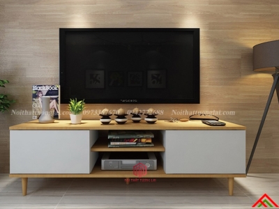 Kệ tivi phòng khách thiết kế cửa lùa KE6820