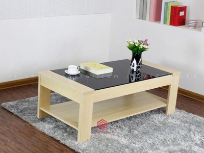Bàn trà phòng khách đẹp có kính BT6808