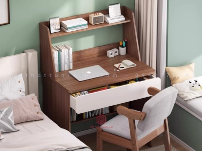 Bàn học đơn thiết kế nhỏ gọn BH6854