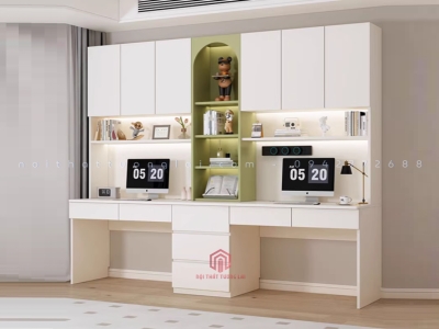 Bàn học đôi kích thước lớn BH6866