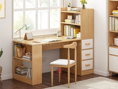 Bàn học góc thiết kế đơn giản BH6862