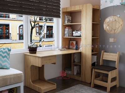 Bàn học kết hợp giá sách đẹp bh6818